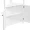Alaterre Furniture Dover 25"W x 68"H Corner Storage Cabinet with 2 Doors and Open Shelving ANDO77WH - alternate 5